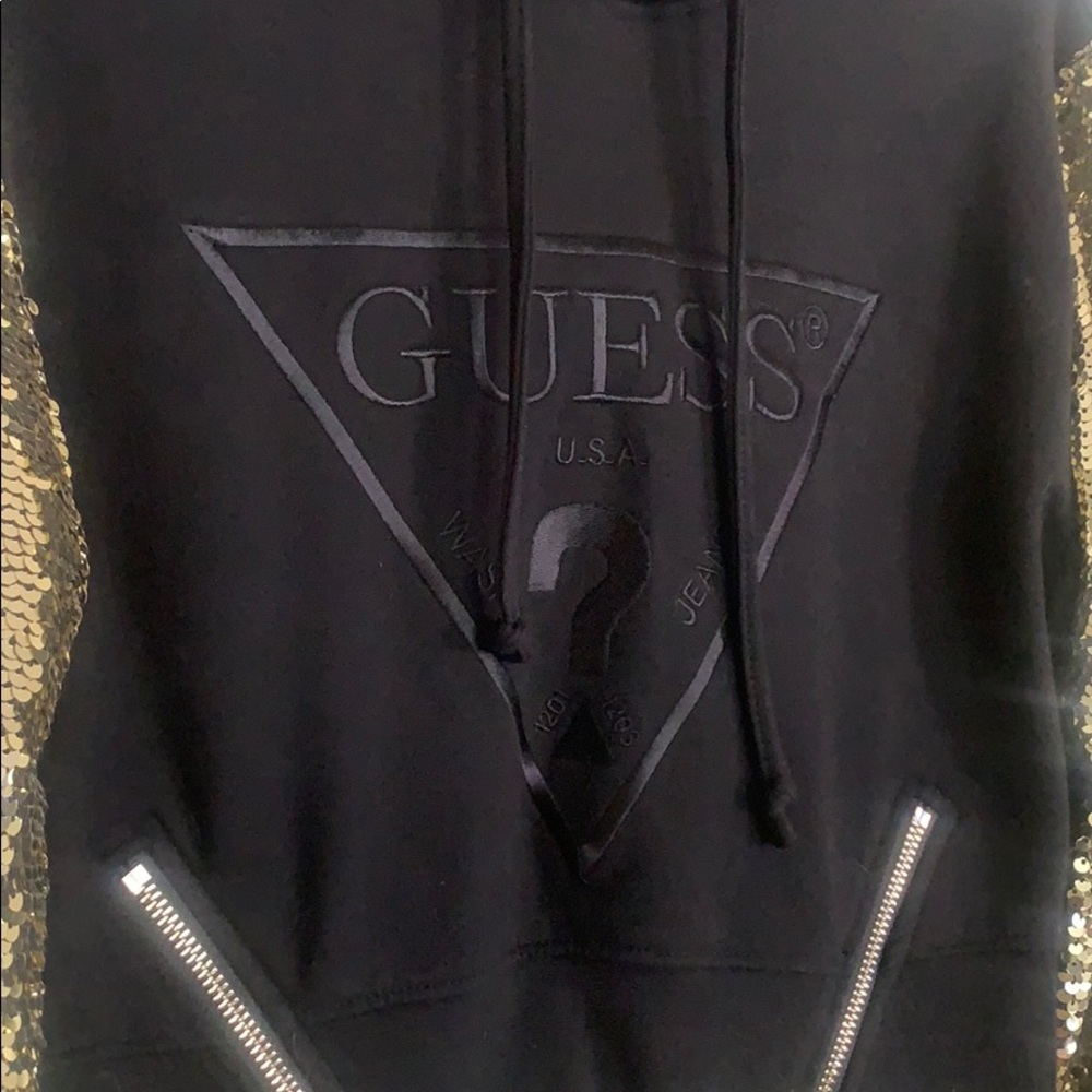 Guess Sequin Sleeve Pullover Jacket - image 3